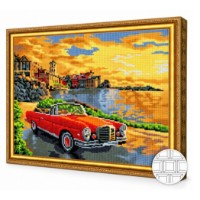 Mozaic cu diamante Art Gallery Premium Coastal Drive 40x50cm (QB204885)