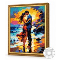 Mozaic cu diamante Art Gallery Premium Couple by the Sea 40x50cm (QB206567)