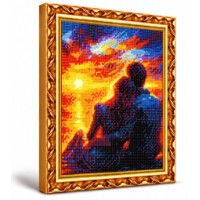 Mozaic cu diamante Art Gallery Premium Couple Enjoying the Sunset 30x40cm (GB88461)