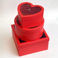 Набор коробок New World Transparent Trio 3pcs Red (3807-08)
