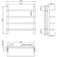 Полотенцесушитель Class Scoba ДС06 500x530/4 (324589) фото №2 — интернет-магазин Desire.md
