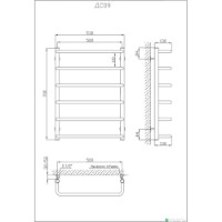 Полотенцесушитель Class Scoba ДС09 700x530/6 (324590) фото №2 — интернет-магазин Desire.md