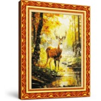 Mozaic cu diamante Art Gallery Premium Deer in the Forest 40x50cm (GA88604)