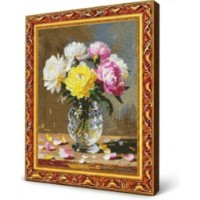 Mozaic cu diamante Art Gallery Premium Delicate Peonies 40x50cm (GA89850)