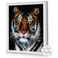 Алмазная мозаика Art Gallery Premium Ephemeral Tiger 40x50cm (QB201273)