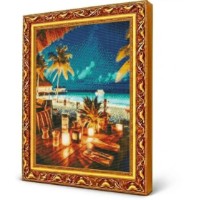 Mozaic cu diamante Art Gallery Premium Evening Café on Vacation 40x50cm (GA90690)
