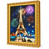 Mozaic cu diamante Art Gallery Premium Fireworks in Paris 30x40cm (GB87903)