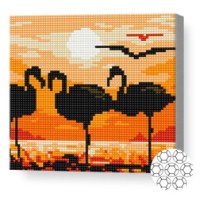 Mozaic cu diamante Art Gallery Premium Flamingos at Sunset 20x20cm (BJ728)
