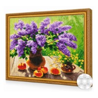Mozaic cu diamante Art Gallery Premium Fragrant Lilac 40x50cm (QB204675)
