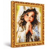 Mozaic cu diamante Art Gallery Premium Gentle Girl 30x40cm (GB88206)