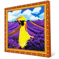 Mozaic cu diamante Art Gallery Premium Girl in a Lavender Field 40x50cm (GA84249)
