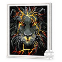 Mozaic cu diamante Art Gallery Premium Golden Cracks 40x50cm (QB203923)