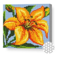 Mozaic cu diamante Art Gallery Premium Golden Lily 20x20cm (BJ958)