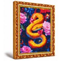 Mozaic cu diamante Art Gallery Premium Golden Snake 30x40cm (GB88726)