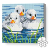 Mozaic cu diamante Art Gallery Premium Grey Ducklings 20x20cm (BJ1032)
