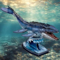 3D-puzzle CubicFun Mosasaurus 76pcs (DS1194h) imaginea #3 — magazin online Desire.md