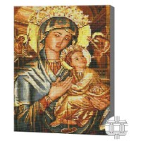 Mozaic cu diamante Art Gallery Premium Icon of the Holy Mother of God with Cherubs 40x50cm (QB204260)