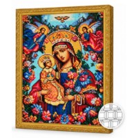Mozaic cu diamante Art Gallery Premium Icon of the Mother of God The Unfading Flower 40x50cm (QB205804)