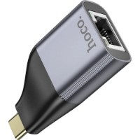 Adaptor Hoco UA35 Type-C to RJ45 Metal Grey