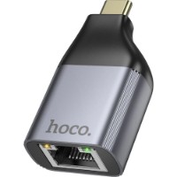 Adaptor Hoco UA35 Type-C to RJ45 Metal Grey imaginea #5 — magazin online Desire.md