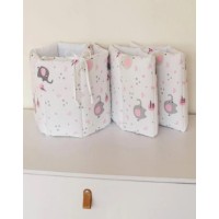 Бортики в кроватку Veres Baby Elephant Pink 3pcs (154.01.22) фото №2 — интернет-магазин Desire.md