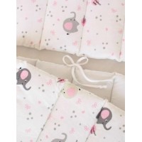 Бортики в кроватку Veres Baby Elephant Pink 3pcs (154.01.22) фото №3 — интернет-магазин Desire.md