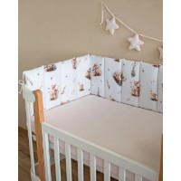 Protectie laterala pentru patut Veres Bambi and Company 3pcs (154.01.19)