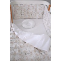 Бортики в кроватку Veres Bunnies in Flowers 3pcs (154.01.11)