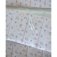 Protectie laterala pentru patut Veres Forest Pink 3pcs (154.01.29) imaginea #2 — magazin online Desire.md