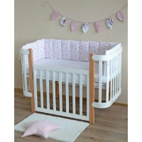 Protectie laterala pentru patut Veres Forest Pink 3pcs (154.01.29) imaginea #4 — magazin online Desire.md