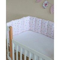Protectie laterala pentru patut Veres Forest Pink 3pcs (154.01.29)