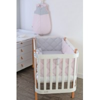 Бортики в кроватку Veres Grey/Pink 3pcs (154.01.04) фото №3 — интернет-магазин Desire.md