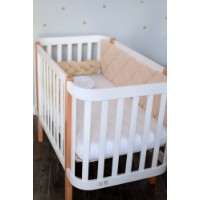 Protectie laterala pentru patut Veres Stars 34x120cm White/Beige (154.001.04) imaginea #3 — magazin online Desire.md