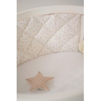 Protectie laterala pentru patut Veres Stars 34x120cm White/Beige (154.001.04) imaginea #4 — magazin online Desire.md