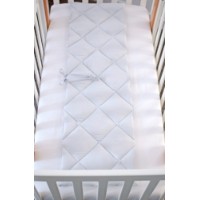 Бортик в кроватку Veres Stars 34x120cm White/Grey (154.001.03) фото №2 — интернет-магазин Desire.md