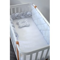 Бортик в кроватку Veres Stars 34x120cm White/Grey (154.001.03)