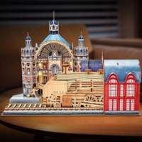 3D-puzzle CubicFun Timeless Adventure Train Station 255pcs (L548h) imaginea #4 — magazin online Desire.md