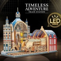 3D-puzzle CubicFun Timeless Adventure Train Station 255pcs (L548h) imaginea #2 — magazin online Desire.md