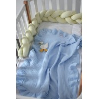 Плед для малышей Veres Muslin 80x80cm Blue (350.28)