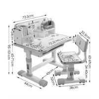 Bancă pentru copii cu scaun Caider JCH202 Grey (796819) imaginea #2 — magazin online Desire.md
