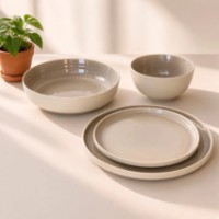 Set vase de servit Casa Masa Rings Taupe 27cm 6pcs (E51) imaginea #2 — magazin online Desire.md