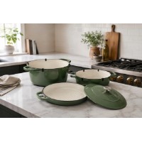 Seturi de vase pentru gătit CasaGrill 4pcs Green 137140 imaginea #4 — magazin online Desire.md