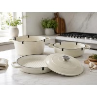 Seturi de vase pentru gătit CasaGrill 4pcs Ivory 137157 imaginea #3 — magazin online Desire.md