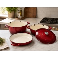 Seturi de vase pentru gătit CasaGrill 4pcs Red 137126 imaginea #2 — magazin online Desire.md