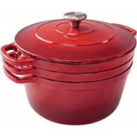 Seturi de vase pentru gătit CasaGrill 4pcs Red 137126 imaginea #4 — magazin online Desire.md