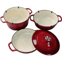 Seturi de vase pentru gătit CasaGrill 4pcs Red 137126 imaginea #5 — magazin online Desire.md