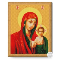 Mozaic cu diamante Art Gallery Premium Kazan Icon of the Mother of God 40x50cm (QB200329)
