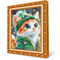 Mozaic cu diamante Art Gallery Premium Kitten in a Hat 20x30cm (JS17635)