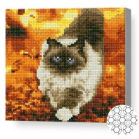 Mozaic cu diamante Art Gallery Premium Kitten in an Autumn Forest 20x20cm (BJ1138)