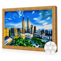 Mozaic cu diamante Art Gallery Premium Kuala Lumpur 40x50cm (QB204275)